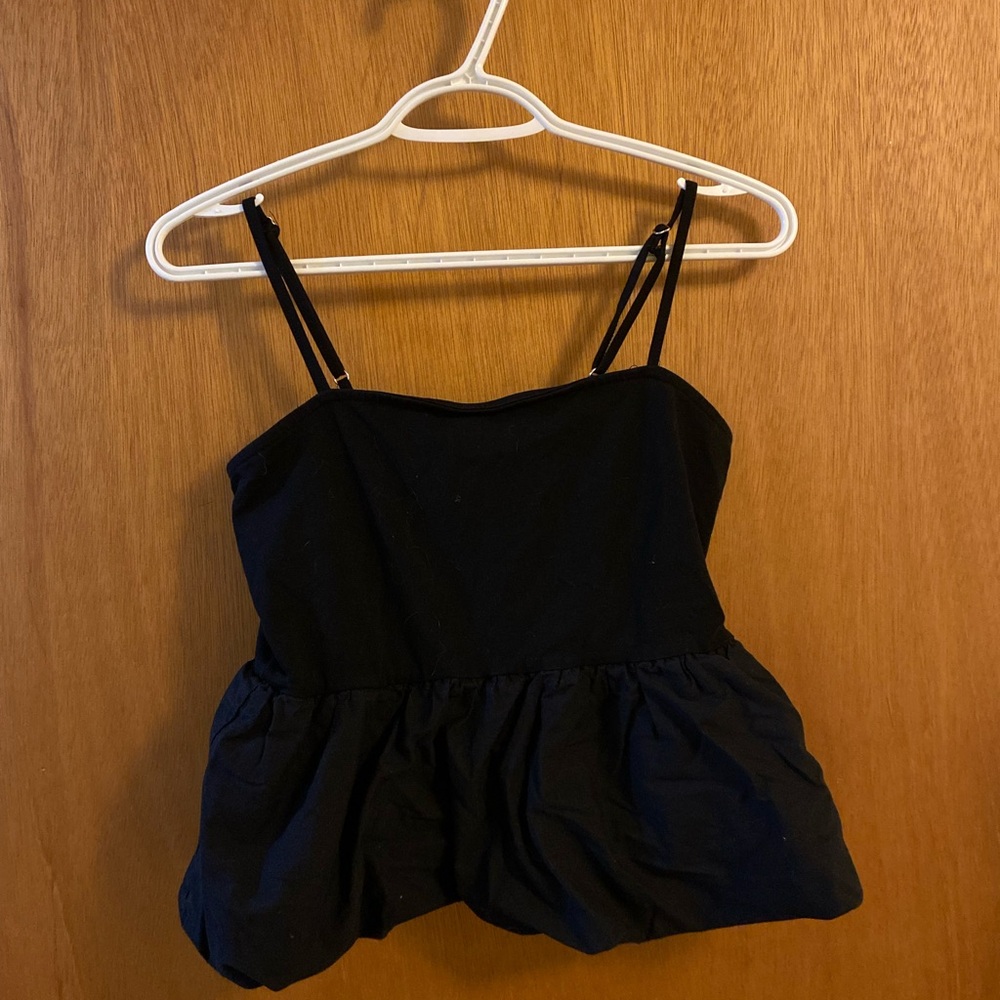 H&M Elegant Black Tank Top